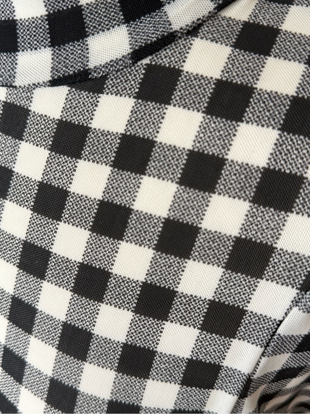 Free People Gather Black & White Gingham Turtleneck - Picture 13 of 17